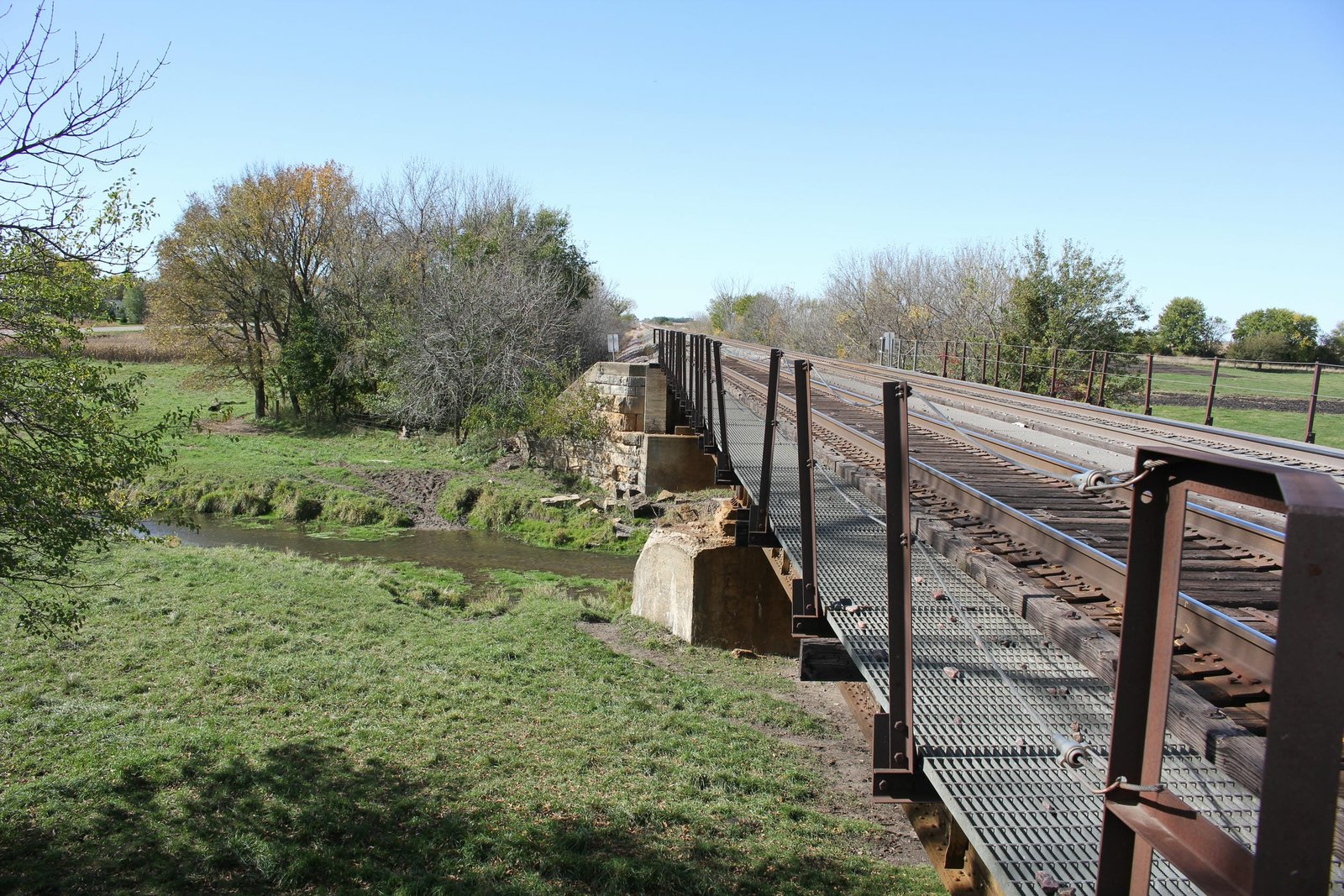 Looking west
